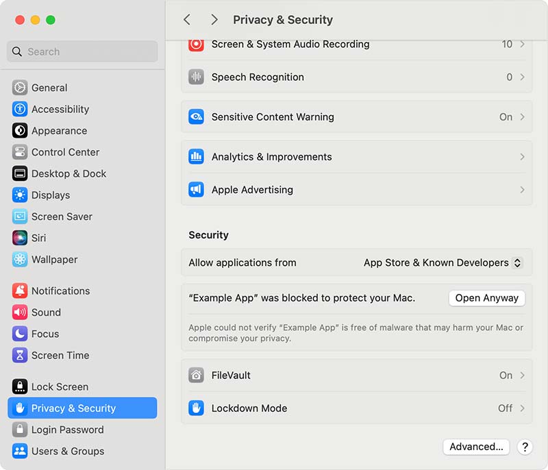 آموزش رفع خطای Not Opened در مک