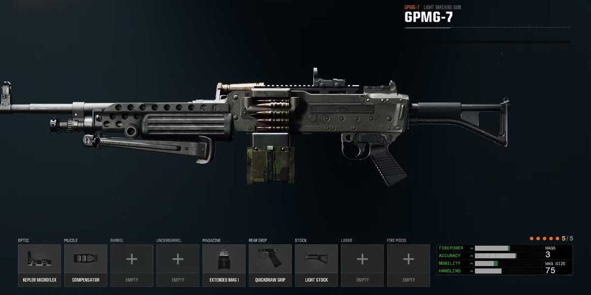 اسلحه GPMG-7 (LMG)