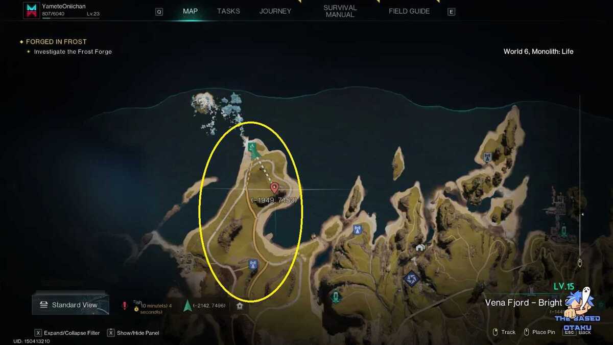 جمع‌آوری کریستال سرد در بازی Once Human