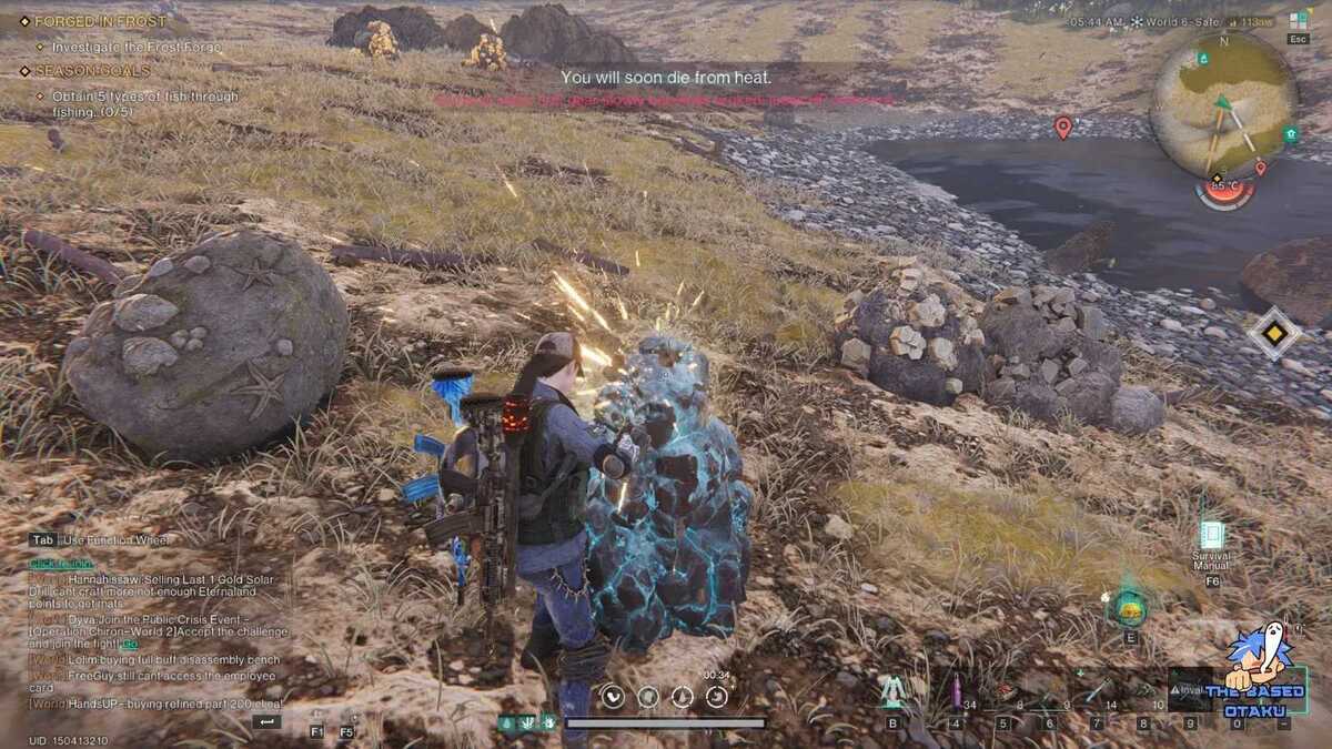 استخراج کریستال سرد در بازی Once Human