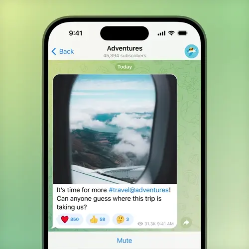 هشتگ‌ اختصاصی برای چت‌های تلگرام