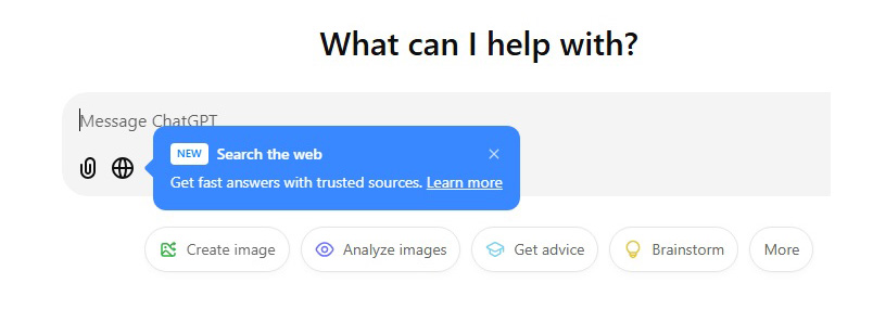 ابزار جستجوی جدید ChatGPT