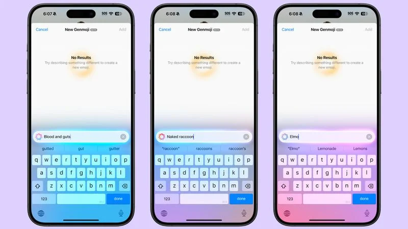 لیست انتظار برای دسترسی به Genmoji
