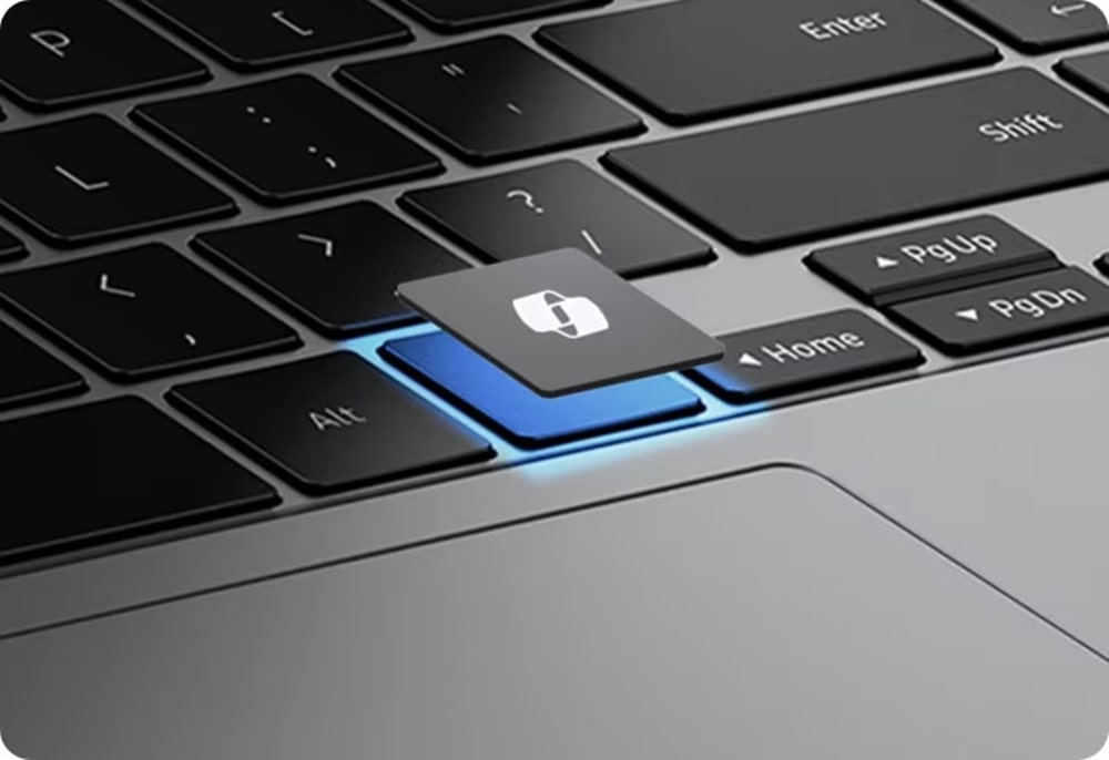 کلید Microsoft Copilot در Galaxy Book5 Pro 360