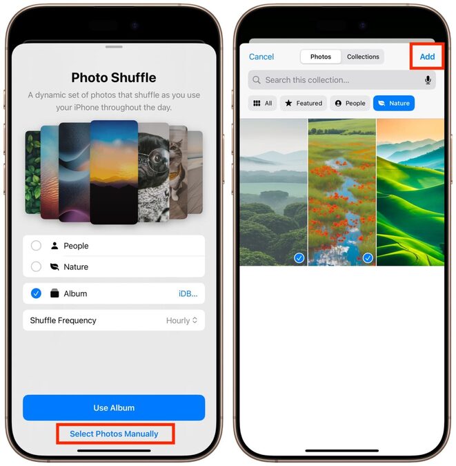پیشنمایش و تنظیم نهایی صفحه قفل آیفون
