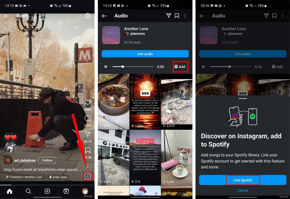 افزودن آهنگ‌های اینستاگرام به اسپاتیفای