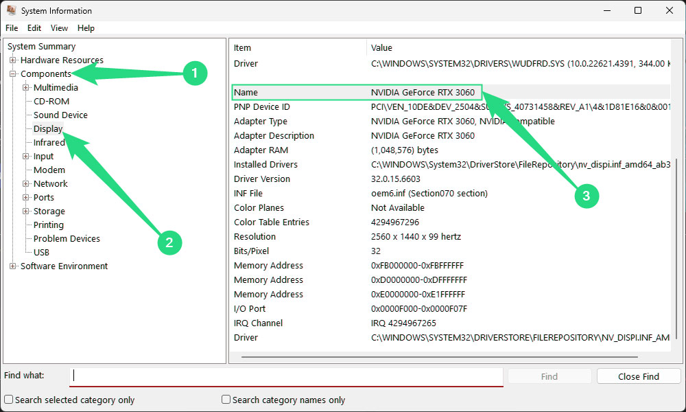 شناسایی کارت گرافیک کامپیوتر