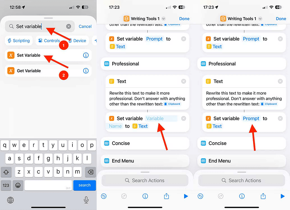 شبیه سازی هوش مصنوعی نوشتاری اپل در آیفون های قدمی مرحله سوم