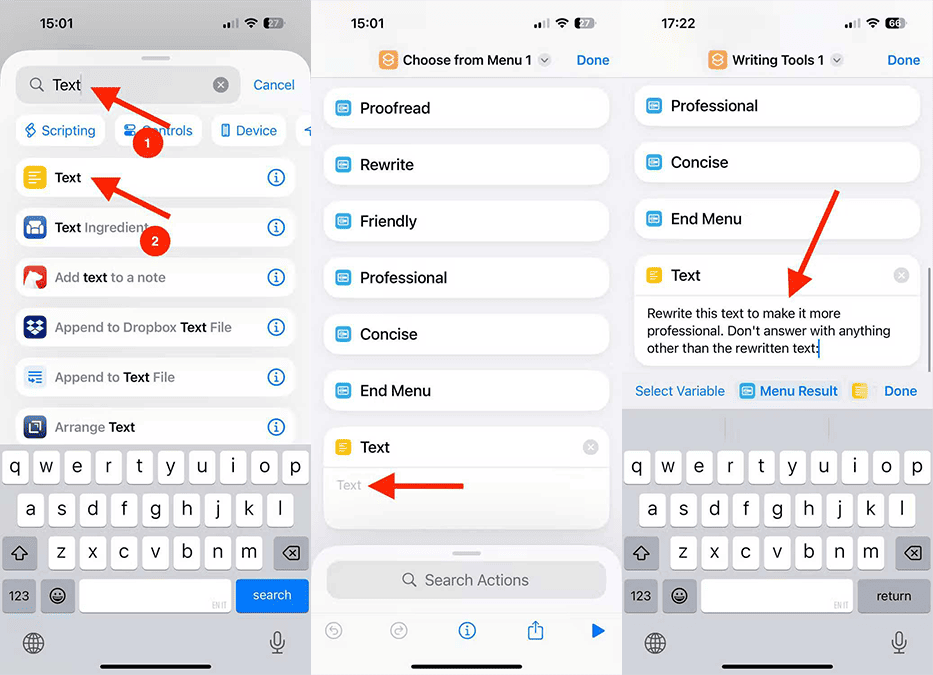 شبیه سازی هوش مصنوعی نوشتاری اپل در آیفون های قدمی مرحله اول