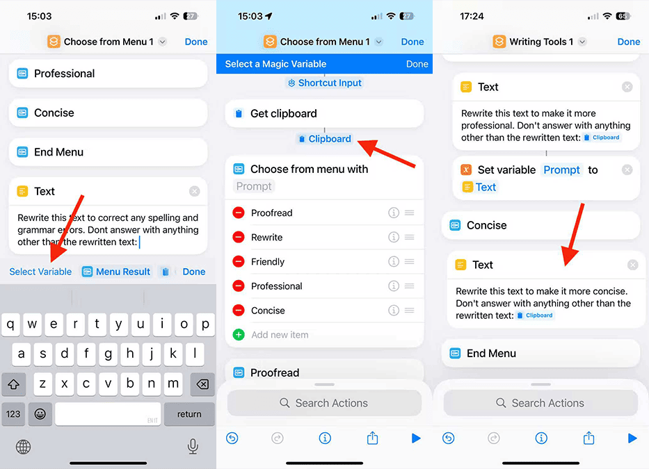 شبیه سازی هوش مصنوعی نوشتاری اپل در آیفون های قدمی مرحله پنجم
