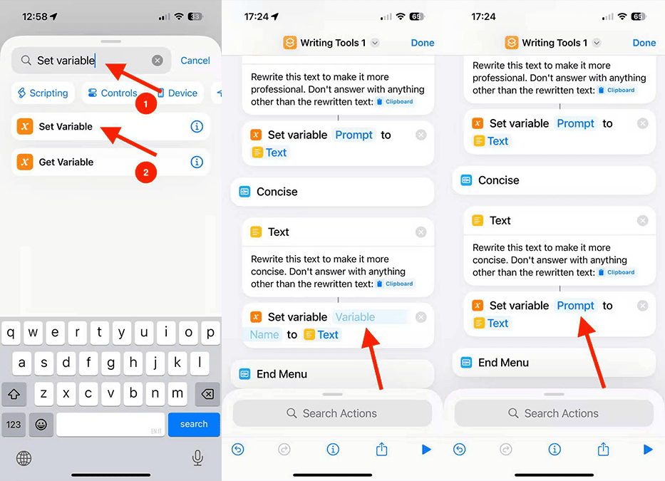 شبیه سازی هوش مصنوعی نوشتاری اپل در آیفون های قدمی مرحله ششم