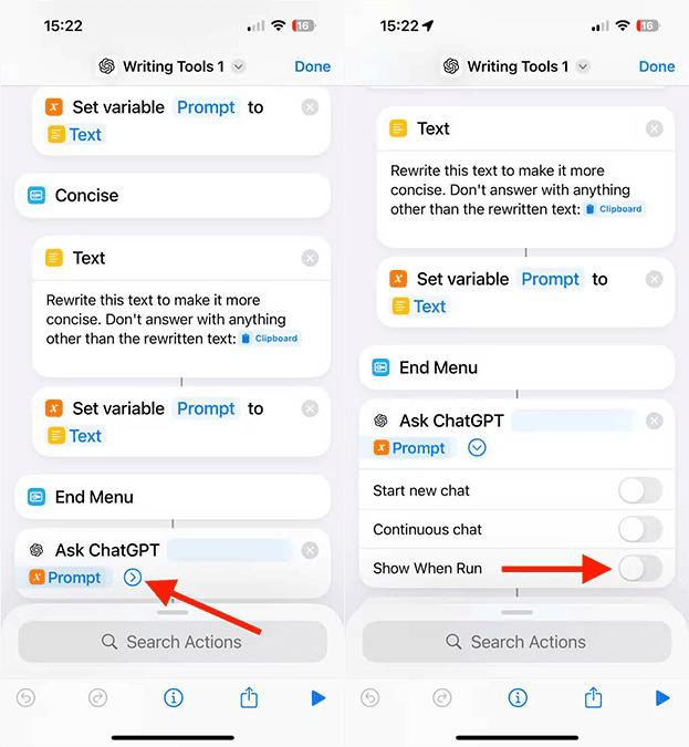 شبیه سازی هوش مصنوعی نوشتاری اپل در آیفون های قدمی مرحله هشتم