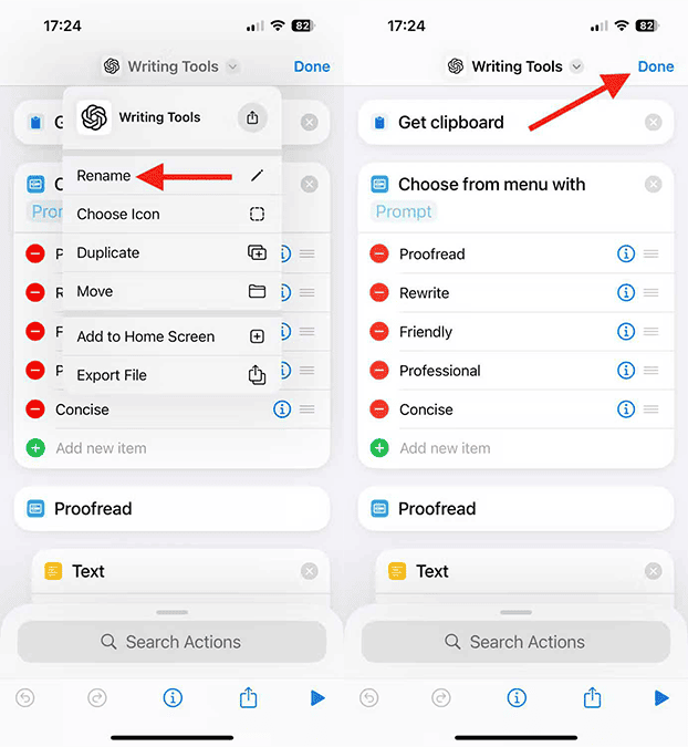 شبیه سازی هوش مصنوعی نوشتاری اپل در آیفون های قدمی مرحله دهم