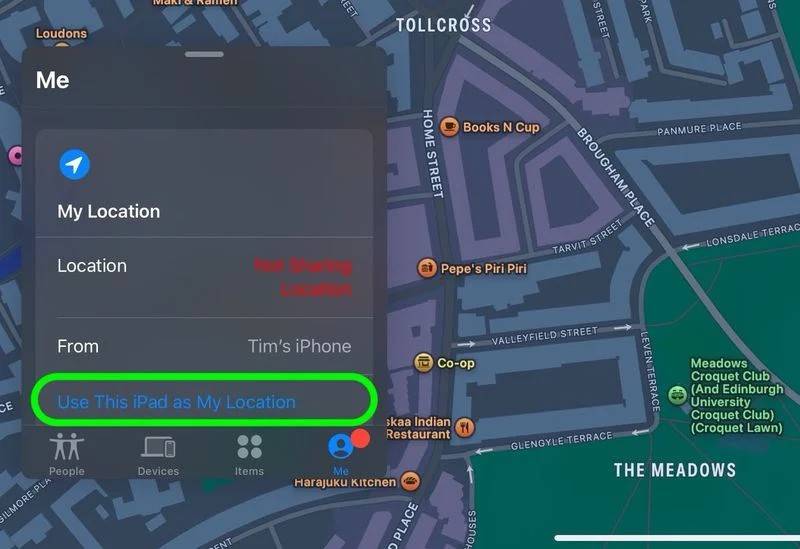 ایجاد لوکیشن فیک در آیپد