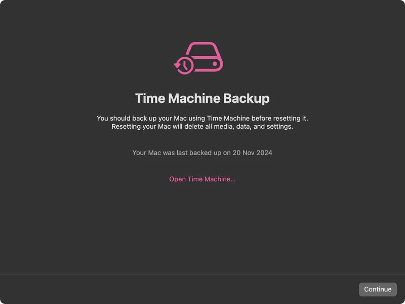 رمز عبور ریست مک