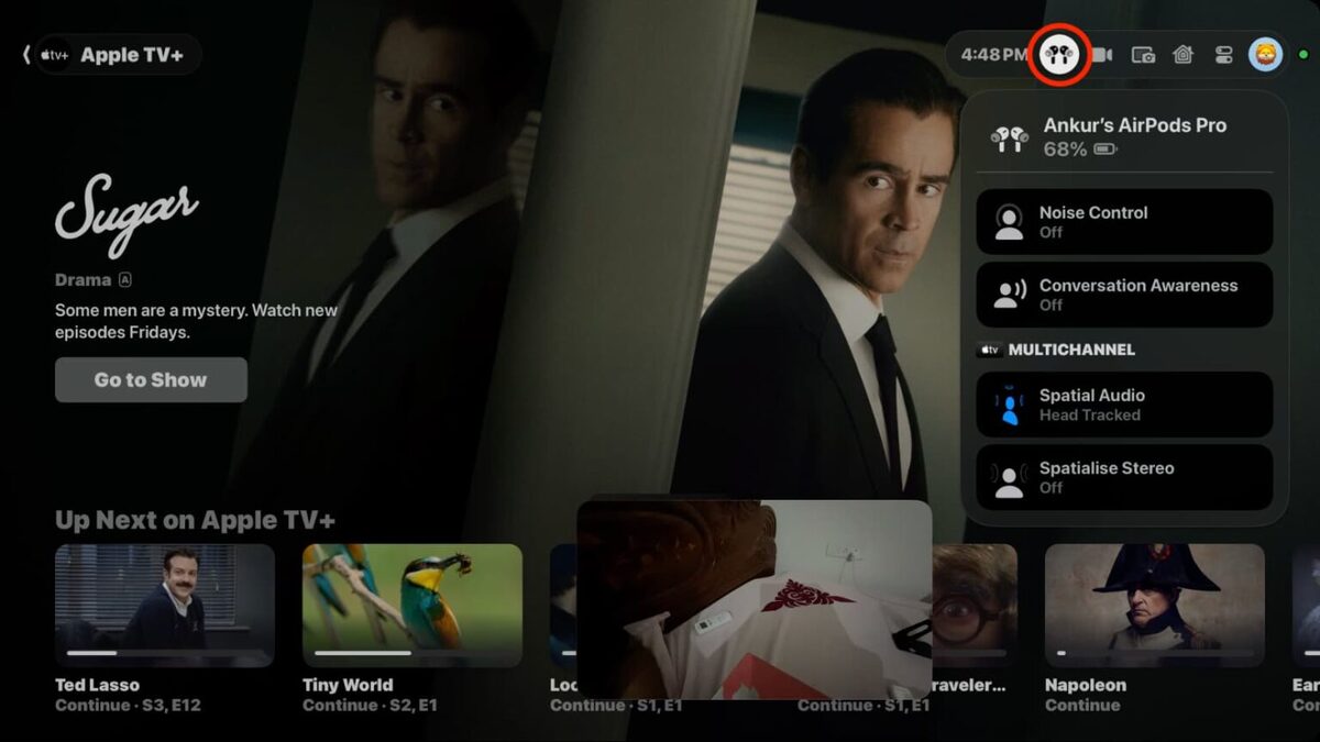 خاموش کردن حالت نویز در اپل تی‌وی