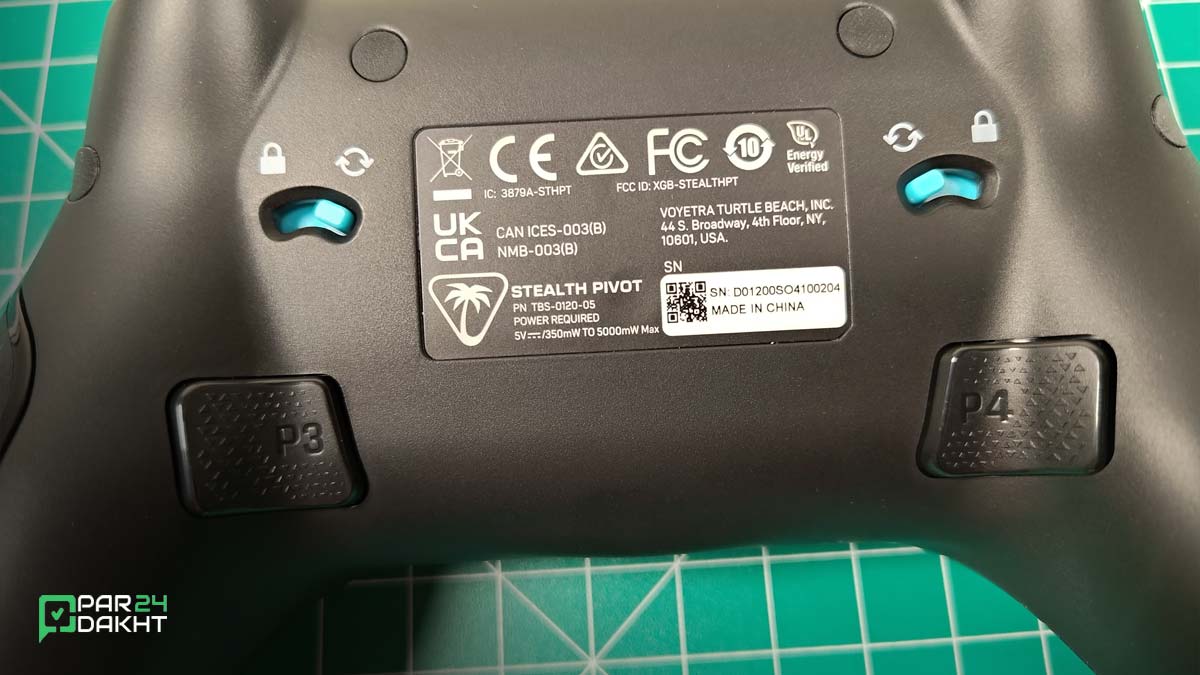 دکمه های کنترلر Stealth Pivot