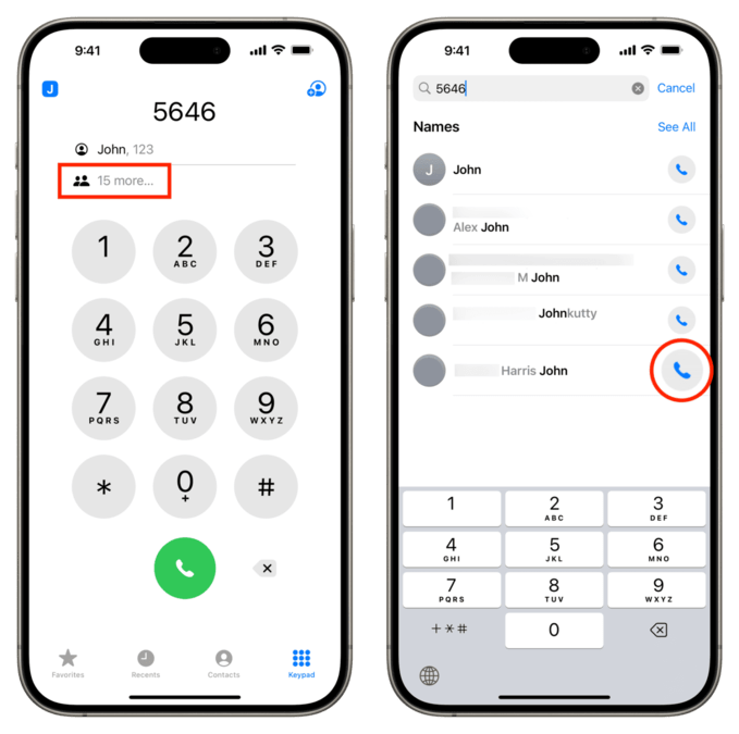 تماس سریع با T9 Dialing در آیفون