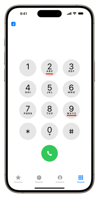 تماس از طرق T9 Dialing در آیفون
