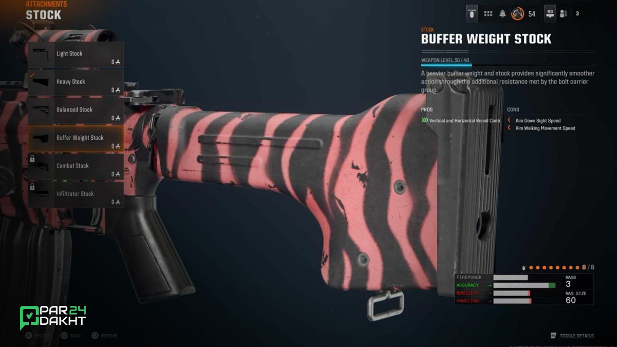 بافر ویت استاک در بلک اپس ۶