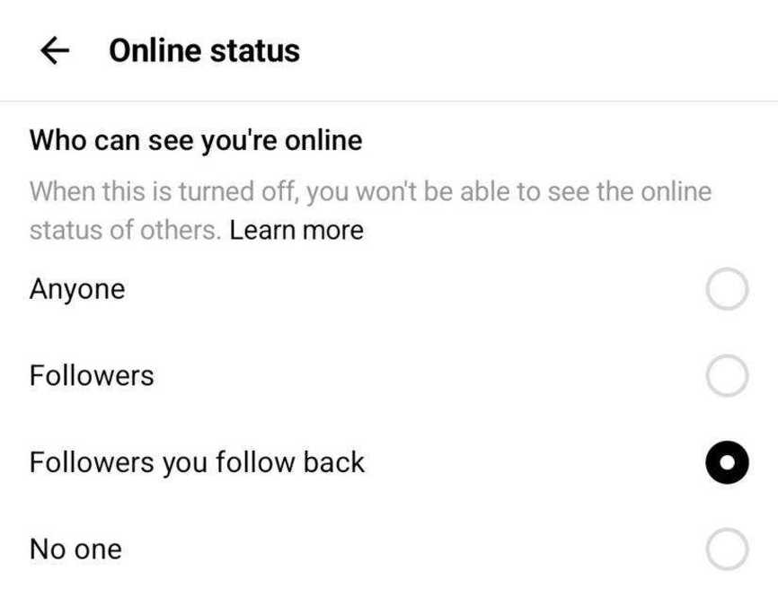 تنظیمان وضعیت آنلاین در اپلیکیشن تردز