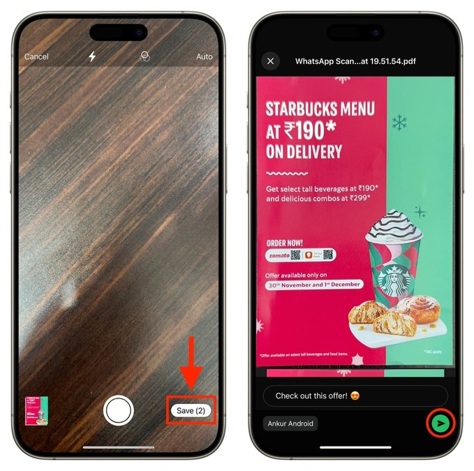 ذخیره و ارسال فایل PDF در واتساپ