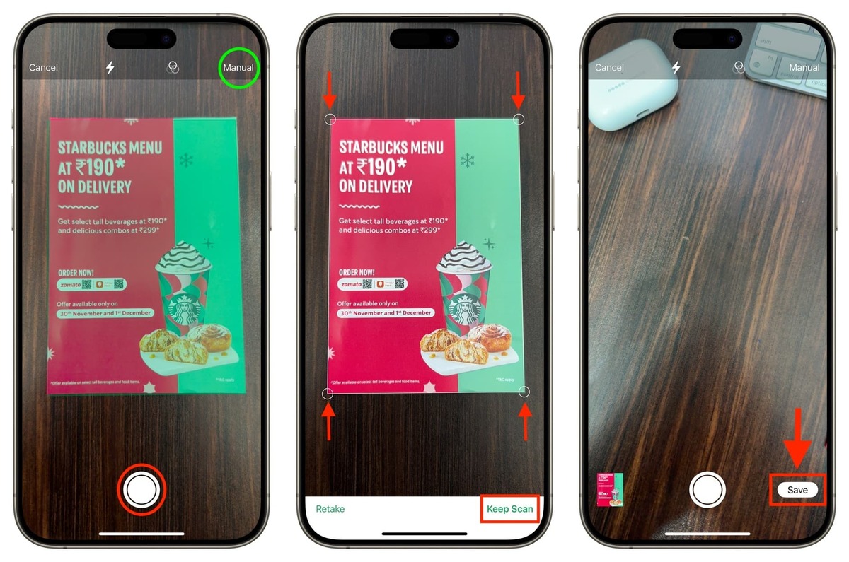 حالت Manual در اسکن واتساپ