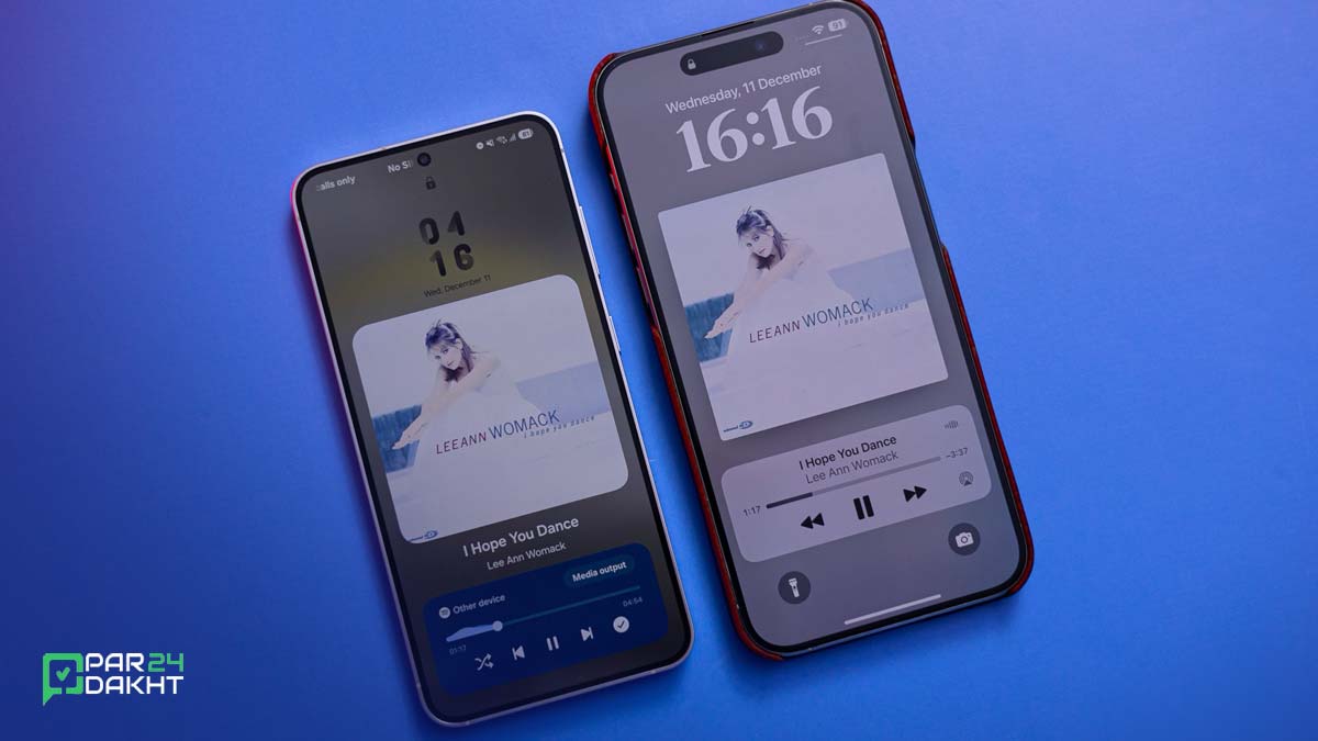 مدیا پلیر در لاک اسکرین one UI 7
