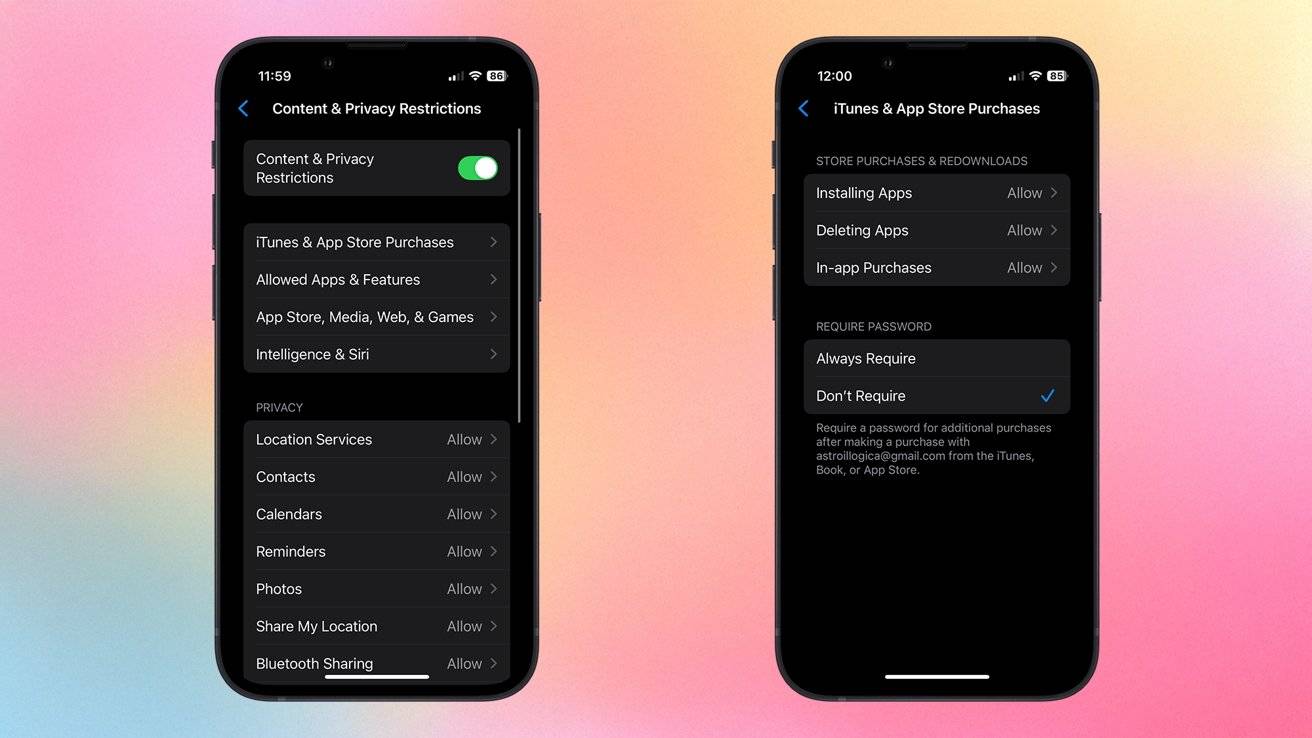 جلوگیری از خرید ناخواسته در اپ استور