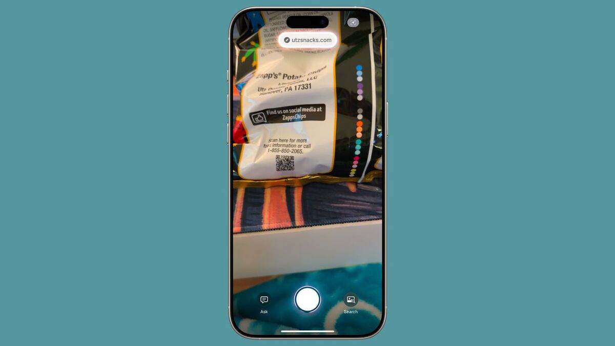 اسکن هوشمند کدهای QR در آیفون