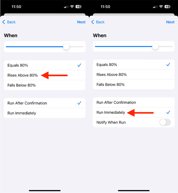 تنظیم مدیریت باتری آیفون