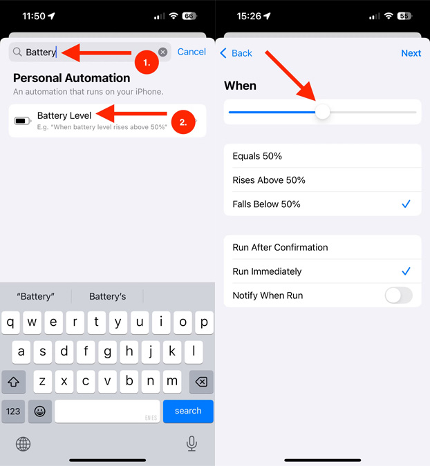 تنظیم حداکثر شارژ باتری در آیفون