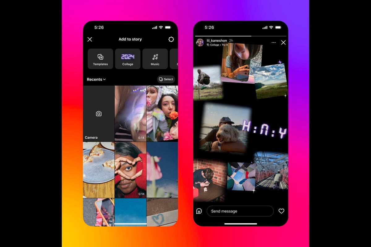 ساخت Collage در استوری اینستاگرام