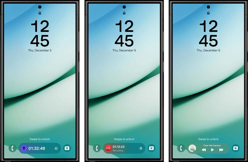 ویژگی Now Bar در گلکسی s25