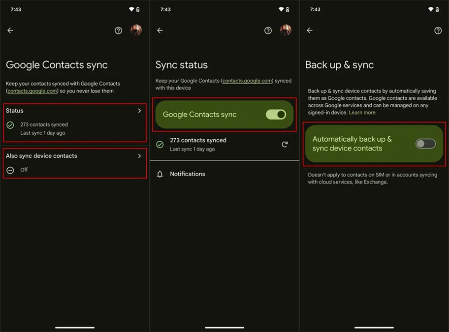 انتقال مخاطبین اندروید به ios