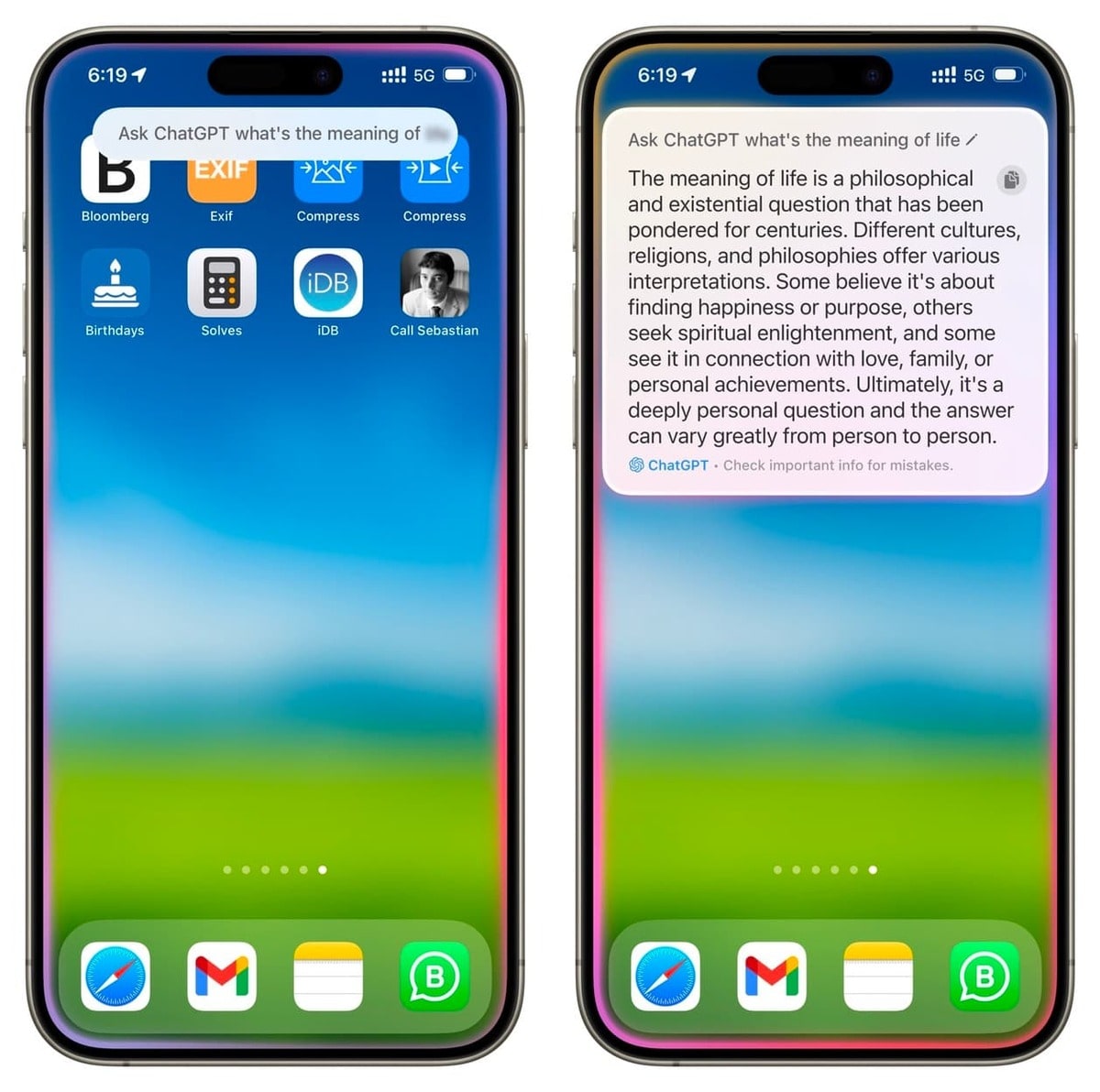استفاده سیری از چت جی پی تی (ChatGPT)