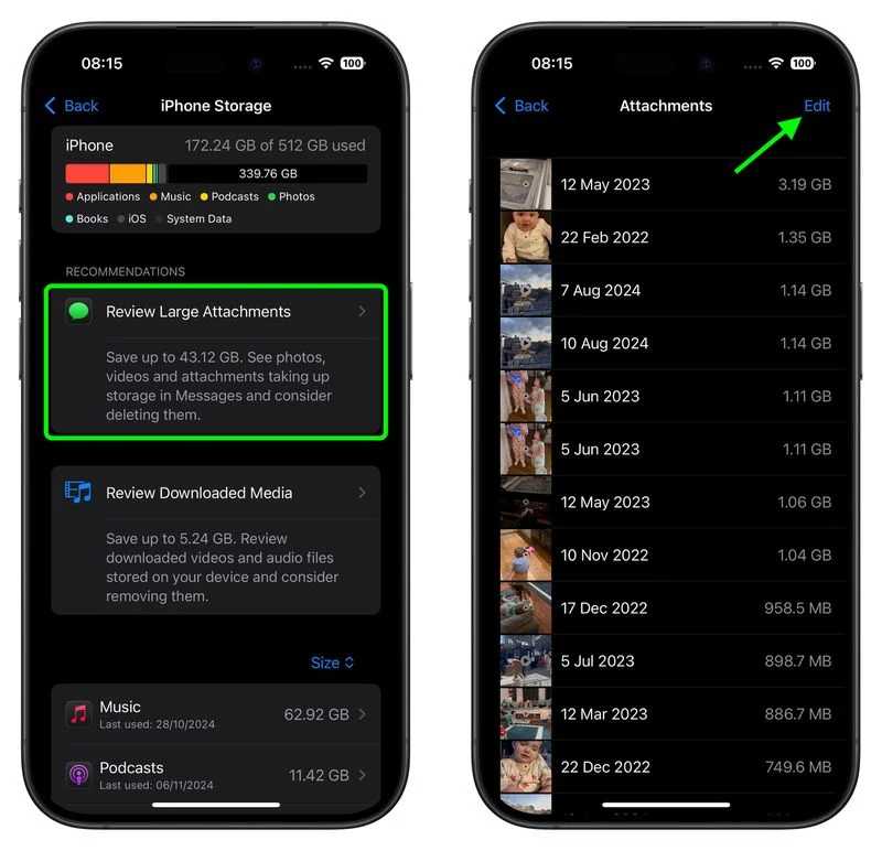 مدیریت و حذف فایل ها در آیفون