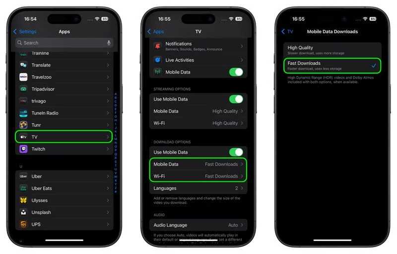 دانلود ویدیوها در Apple TV