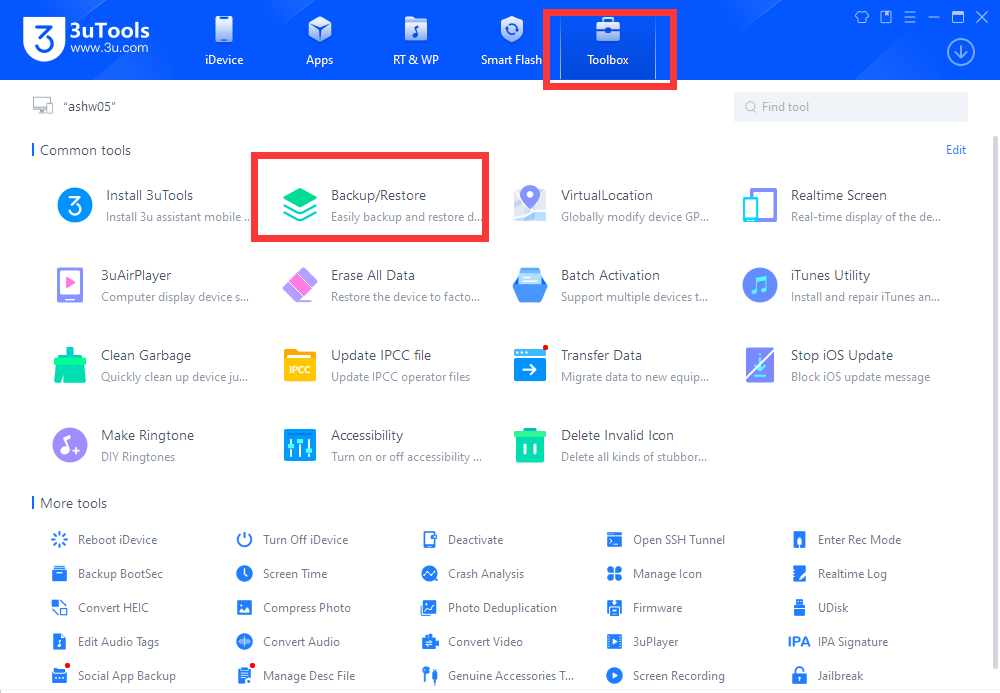 بکاپ گرفتن از آیفون با 3uTools