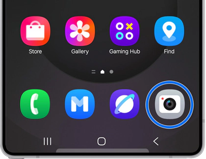 راه‌اندازی اپلیکیشن دوربین در گلکسی S25 صفحه اصلی