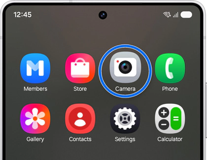 راه‌اندازی اپلیکیشن دوربین در گلکسی S25 صفحه اپلیکیشن ها