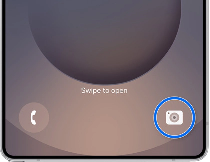 راه‌اندازی اپلیکیشن دوربین در گلکسی S25 صفحه قفل