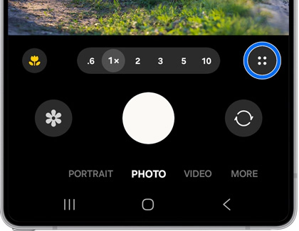 Quick controls در دوربین گلکسی s25