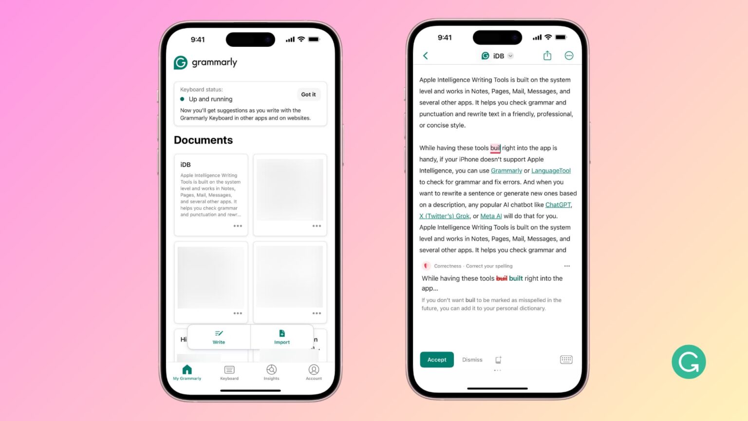 استفاده از Grammarly و LanguageToo