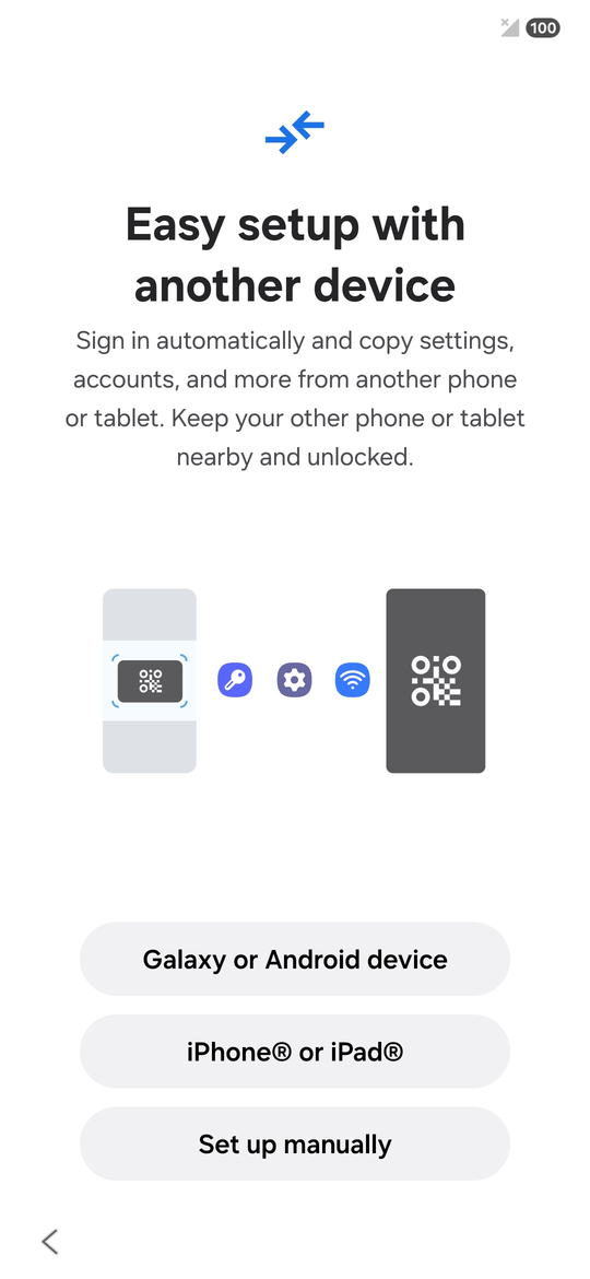 تنظیم اولیه گلکسی S25 و S25 اولترا؛ انتقال اطلاعات