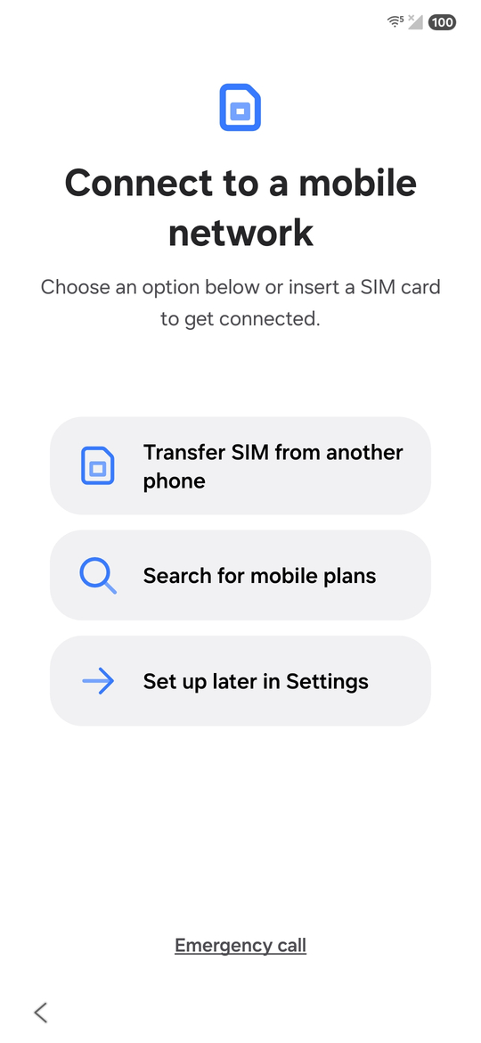 تنظیم اولیه گلکسی S25 و S25 اولترا؛ اتصال به شبکه موبایل