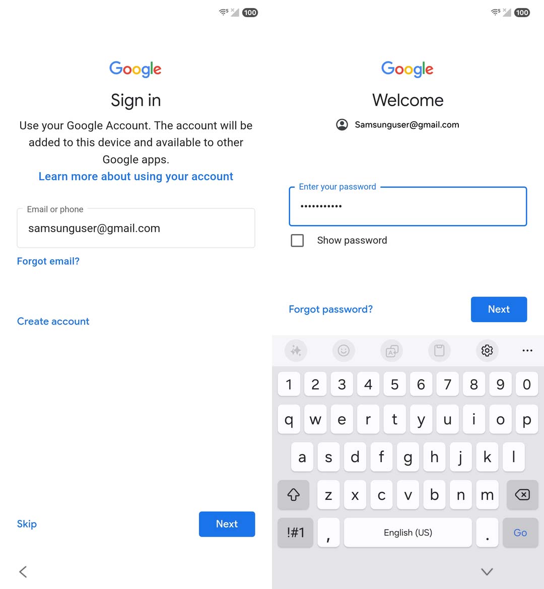 تنظیم اولیه گلکسی S25 و S25 اولترا؛ ورود به حساب گوگل