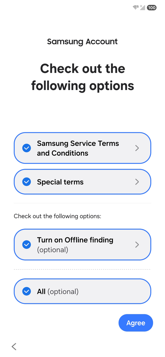 تنظیم اولیه گلکسی S25 و S25 اولترا؛ پذیرش قوانین سامسونگ