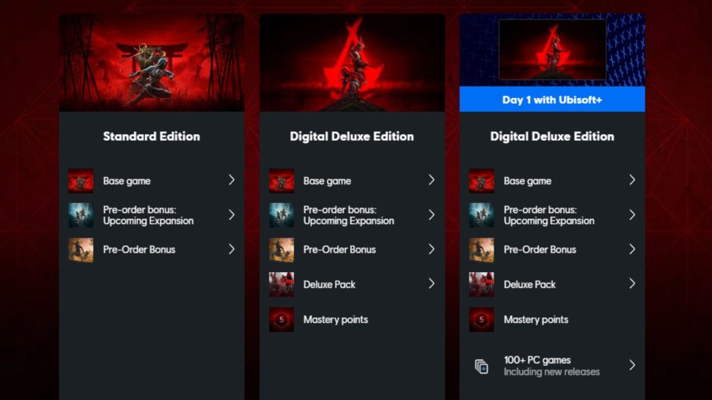 نسخه‌های Assassin’s Creed Shadows