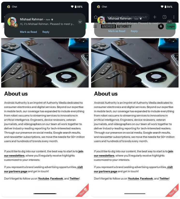 مشکل خوانای نوتیفیکیشن‌های شفاف اندروید 16